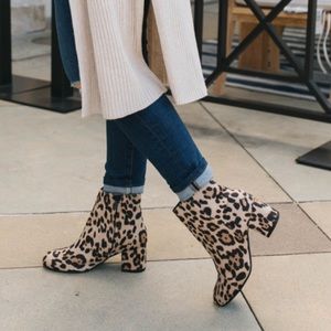 Leopard Booties- Size 8
